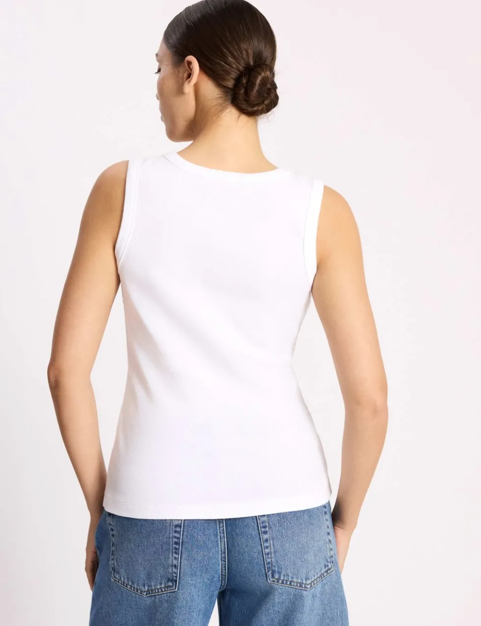 Cotton Rich Ribbed V-Neck Vest