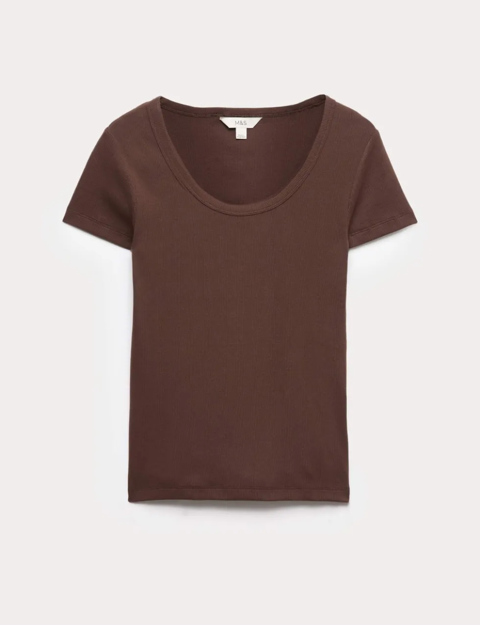 Cotton Rich Scoop Neck Slim Fit T-Shirt