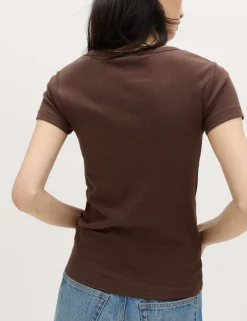 Cotton Rich Scoop Neck Slim Fit T-Shirt