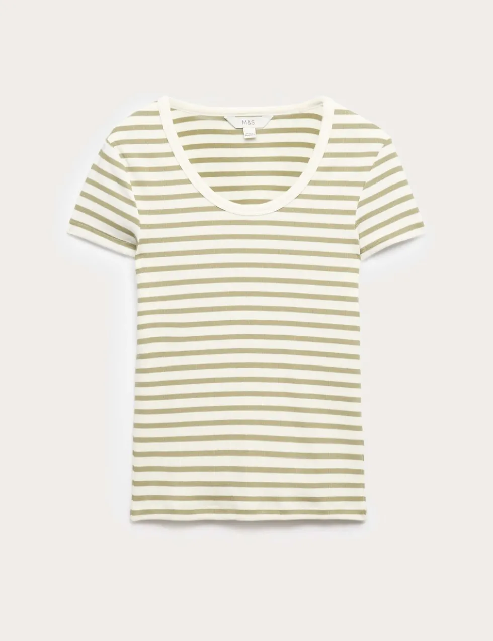 Cotton Rich Scoop Neck Slim Fit T-Shirt