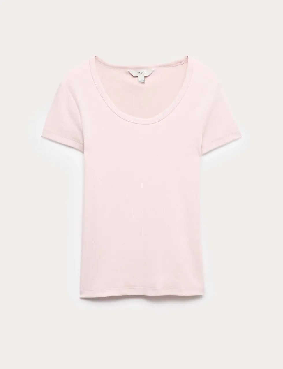 Cotton Rich Scoop Neck Slim Fit T-Shirt