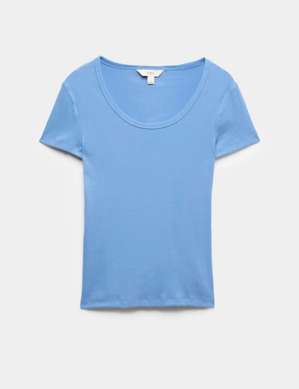 Cotton Rich Scoop Neck Slim Fit T-Shirt