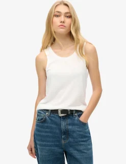 Cotton Rich Scoop Neck Tank Top