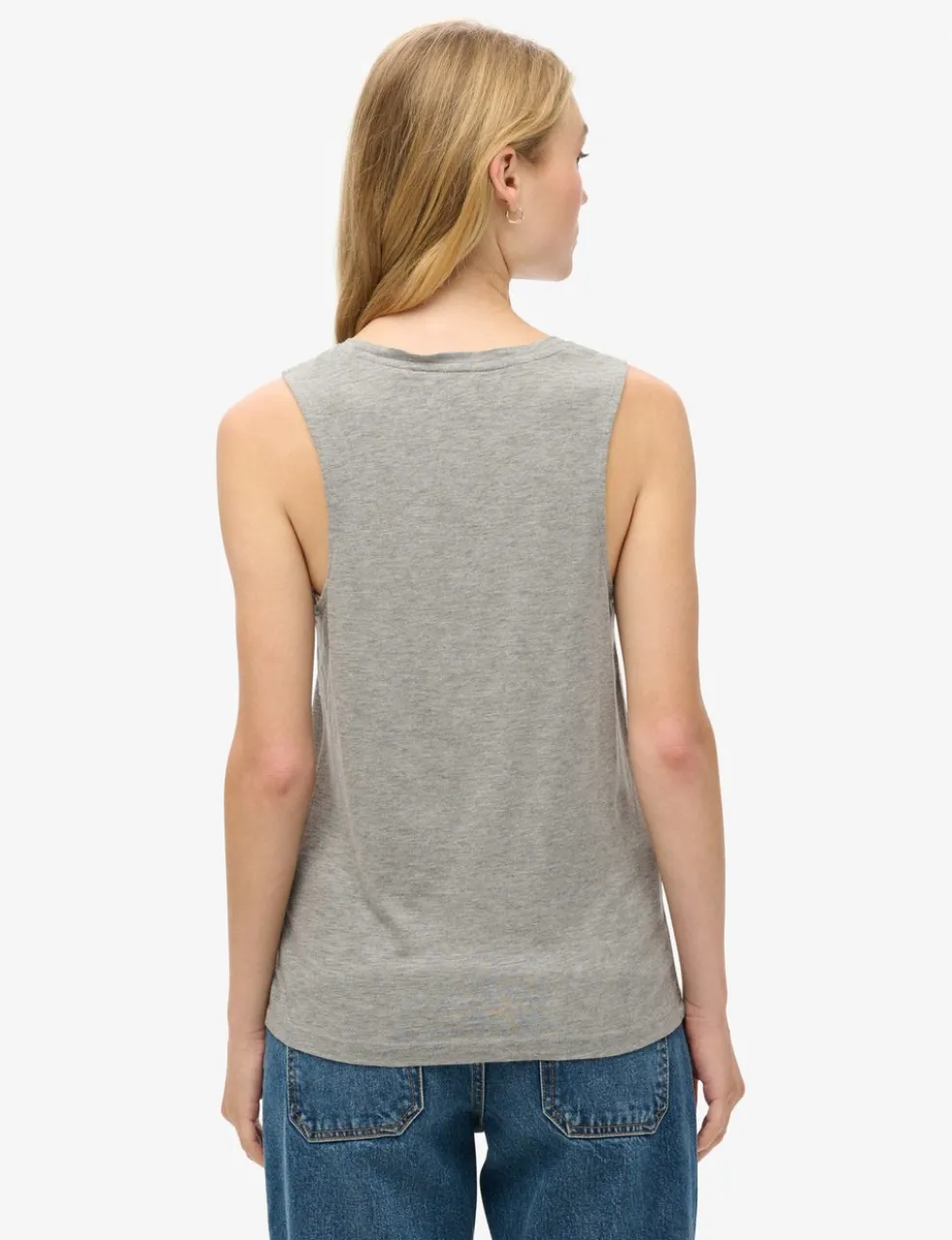 Cotton Rich Scoop Neck Tank Top