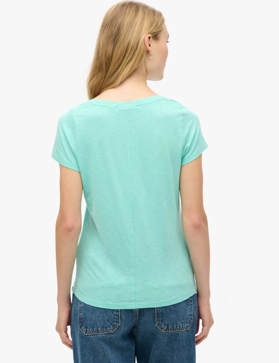 Cotton Rich Scoop Neck T-Shirt