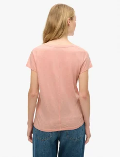Cotton Rich Scoop Neck T-Shirt