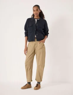 Cotton Rich Shacket with Wool
