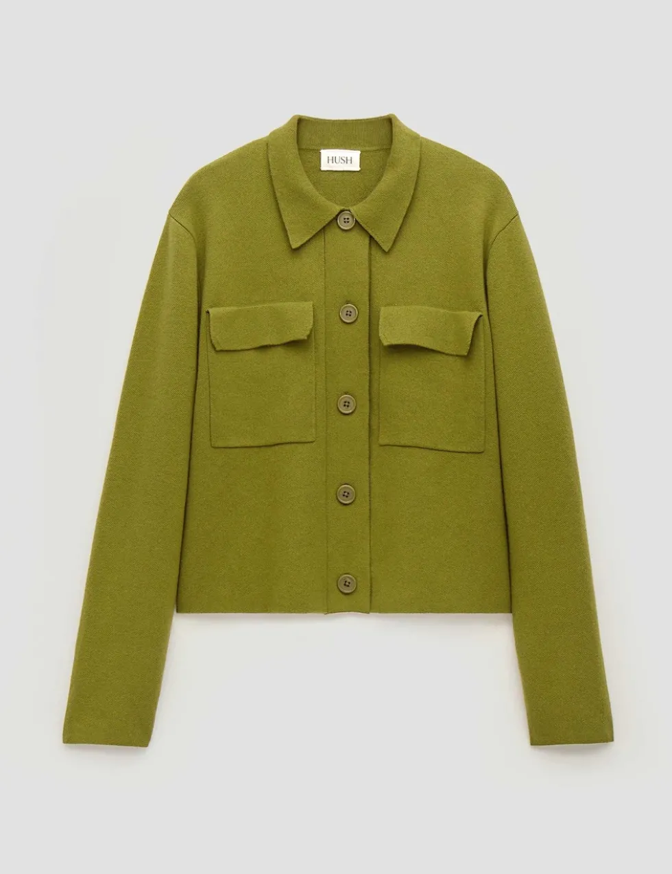 Cotton Rich Shacket with Wool