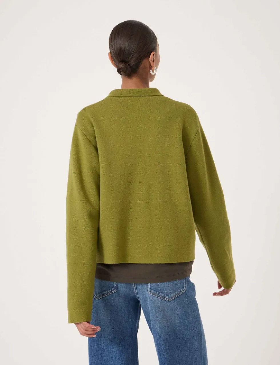 Cotton Rich Shacket with Wool