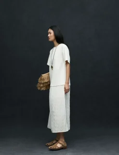 Cotton Rich Sheer Panel T-Shirt Dress