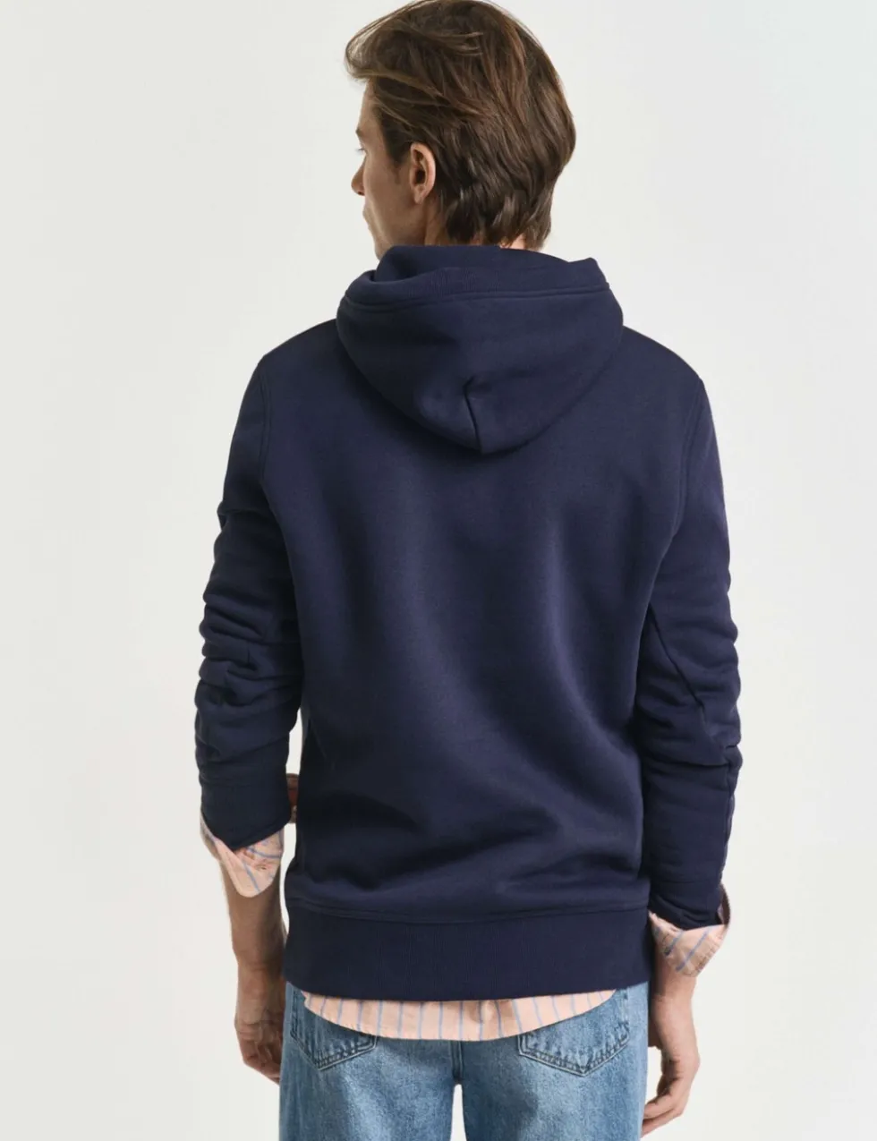 Cotton Rich Shield Logo Embroidery Hoodie