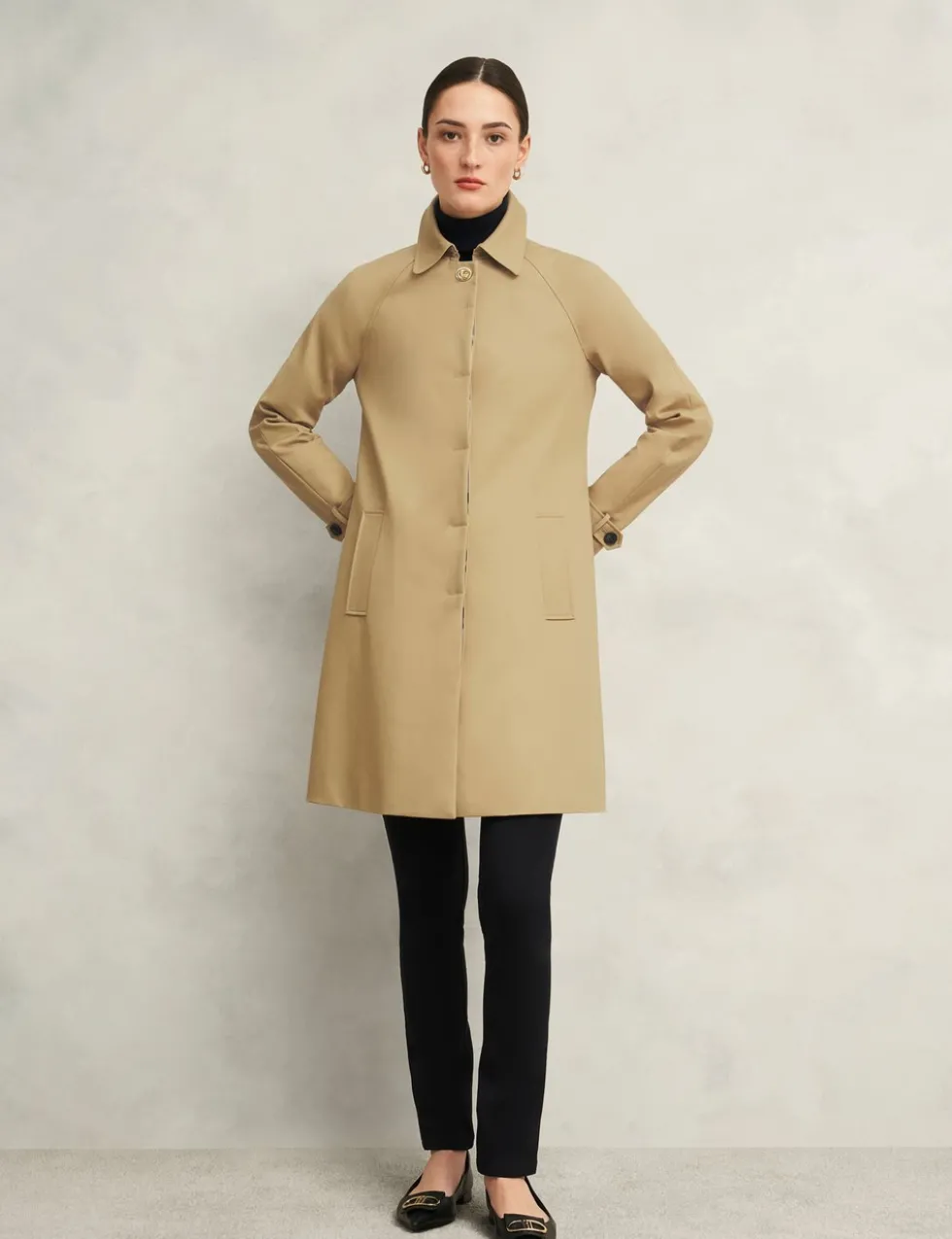 Cotton Rich Showerproof Belted Trench Coat