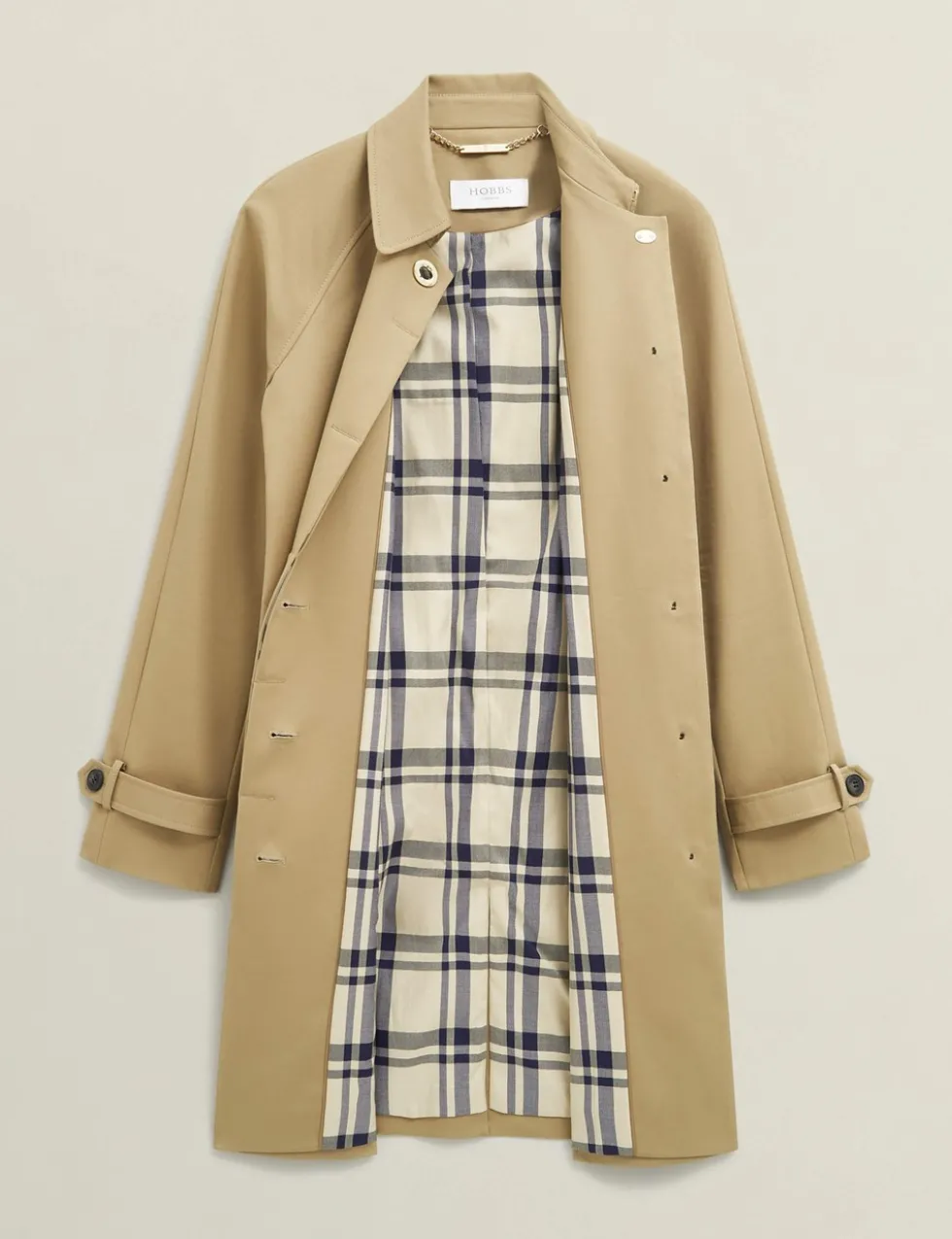 Cotton Rich Showerproof Belted Trench Coat