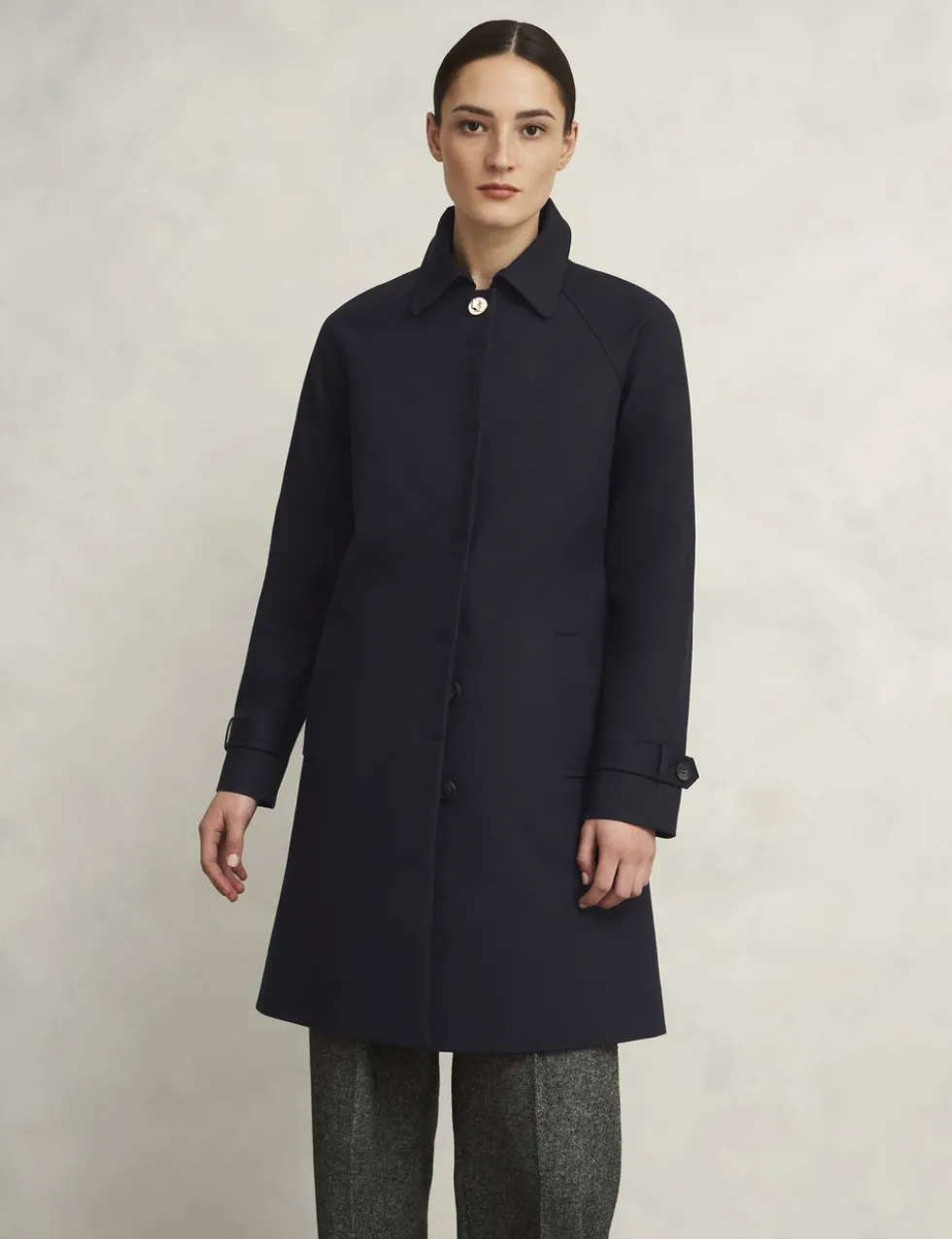 Cotton Rich Single Breasted Trench Coat