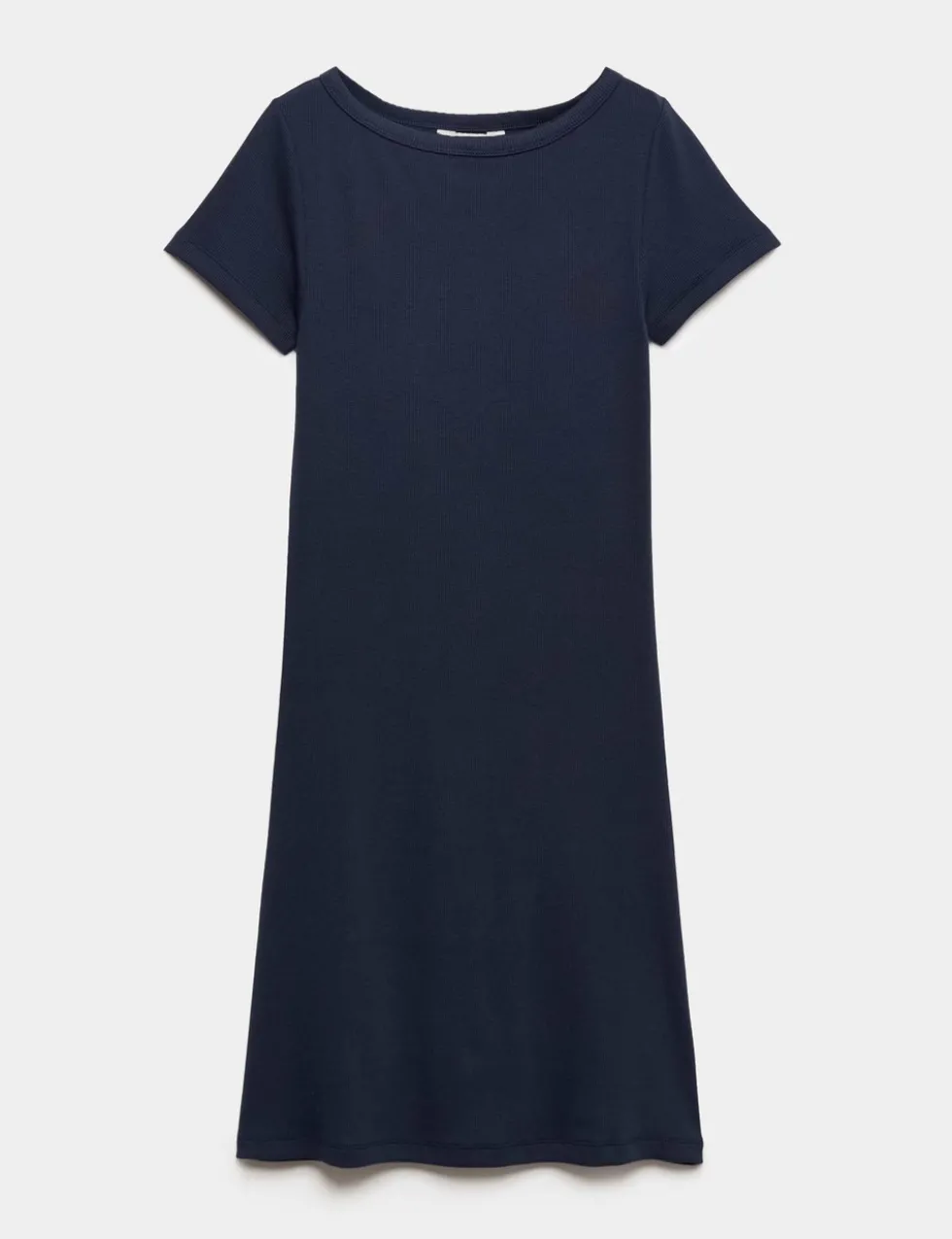Cotton Rich Slash Neck Mini Column Dress