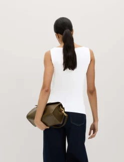 Cotton Rich Slash Neck Slim Fit Vest