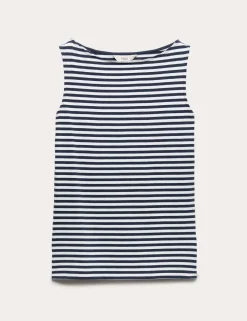 Cotton Rich Slash Neck Slim Fit Vest