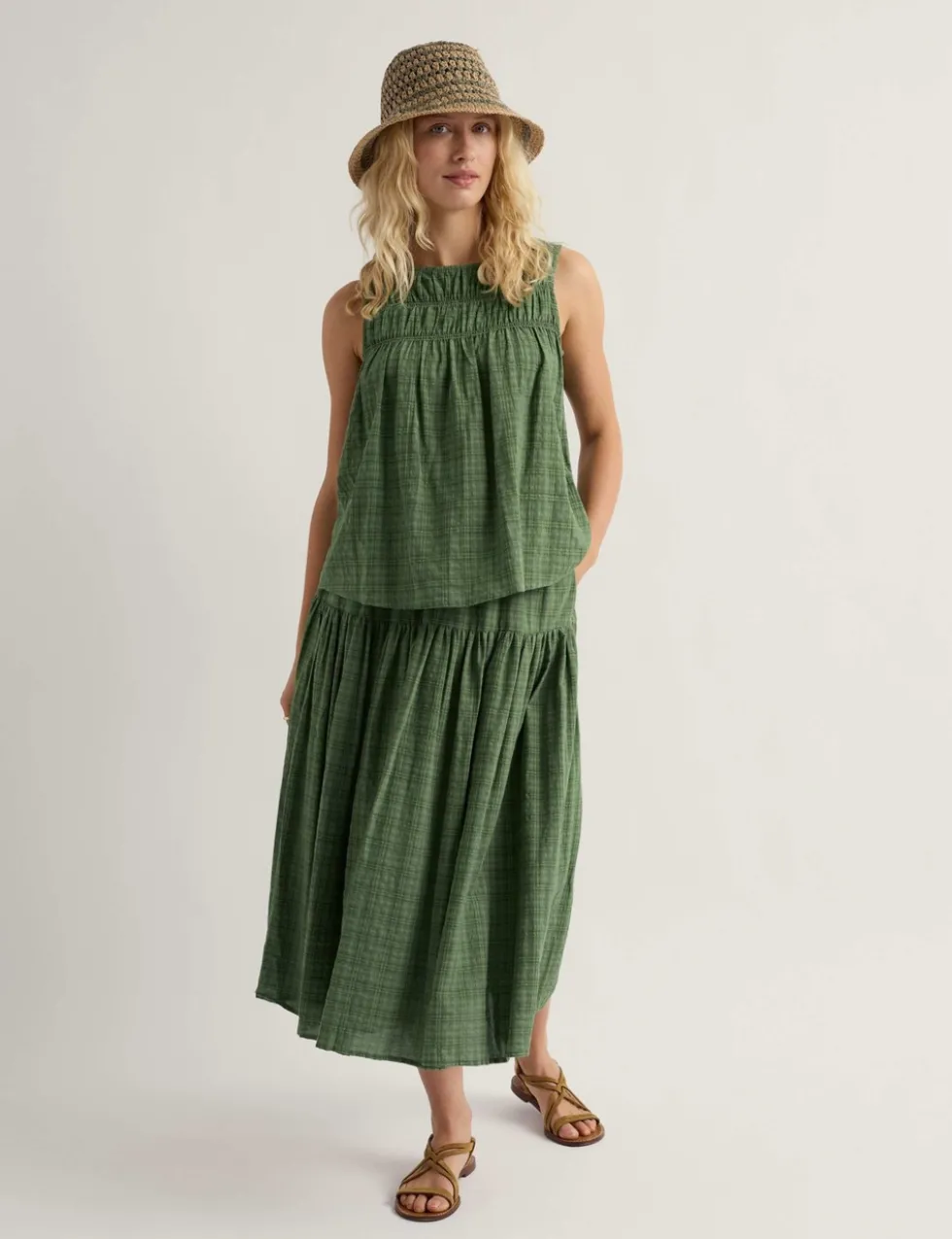 Cotton Rich Slash Neck Vest Top
