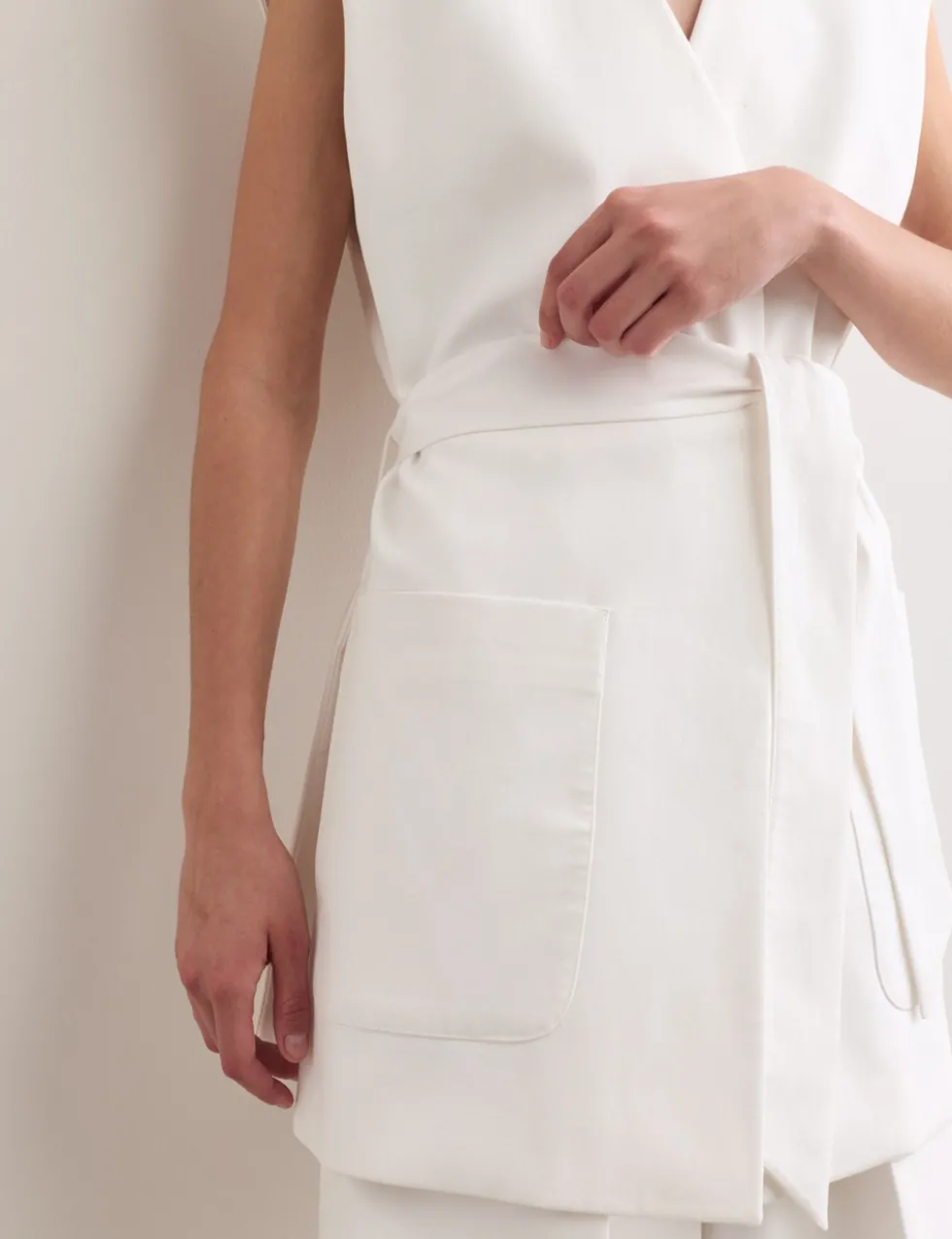 Cotton Rich Sleeveless Jacket with Modal