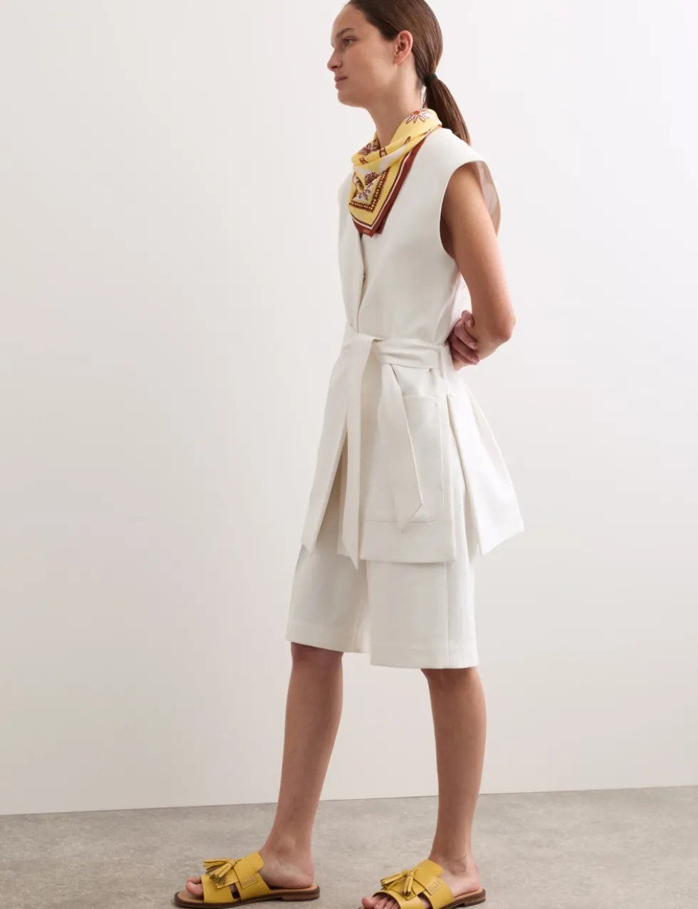 Cotton Rich Sleeveless Jacket with Modal