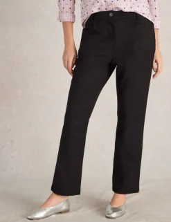 Cotton Rich Slim Fit Ankle Grazer Trousers