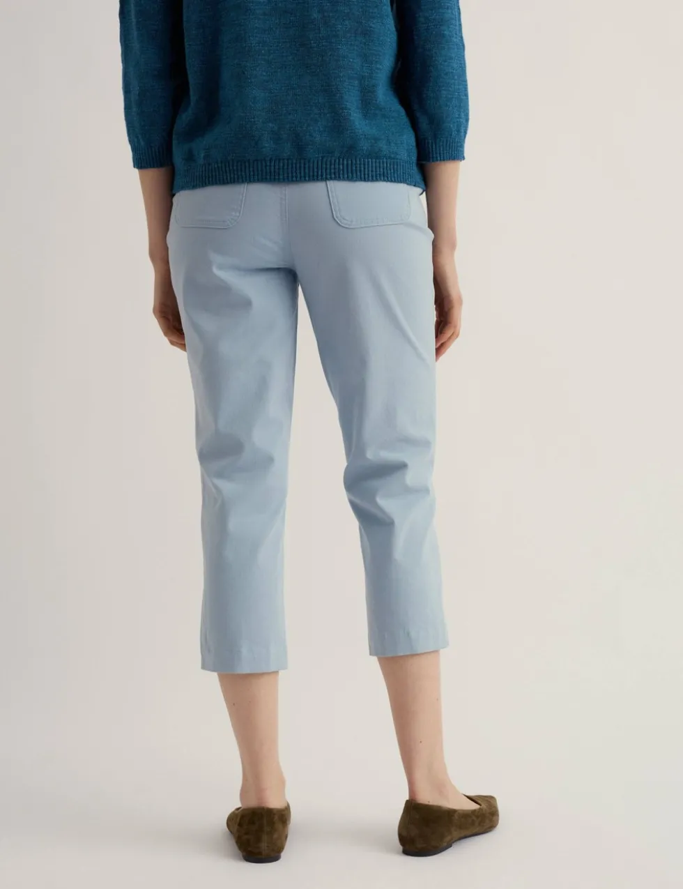 Cotton Rich Slim Fit Cropped Chinos