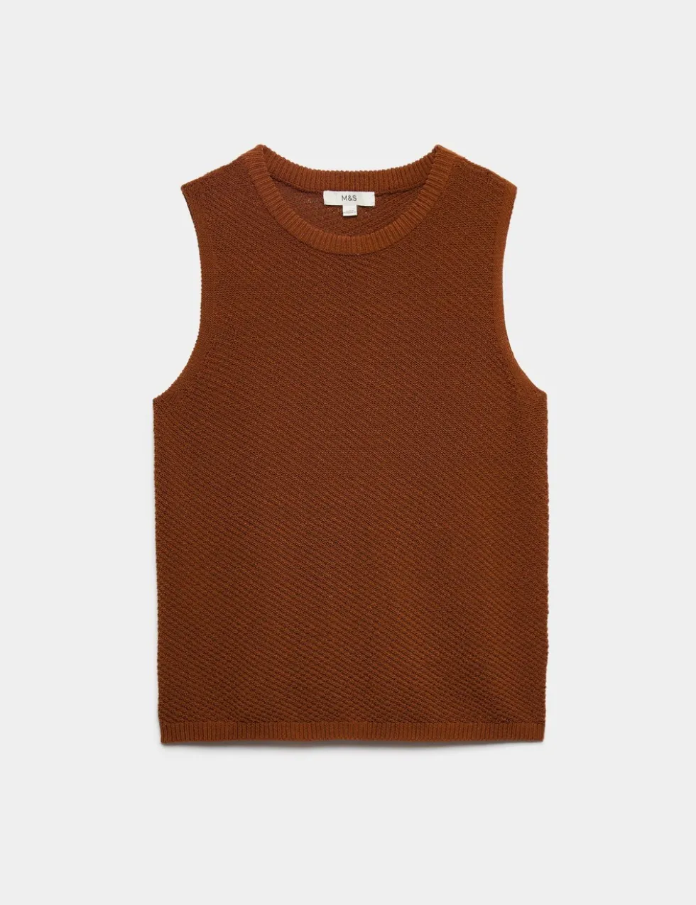 Cotton Rich Slim Fit Knitted Top