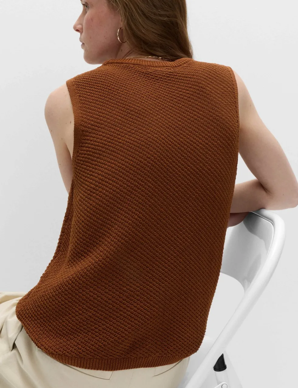 Cotton Rich Slim Fit Knitted Top