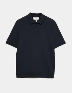 Cotton Rich Slim Fit Knitted Polo Shirt