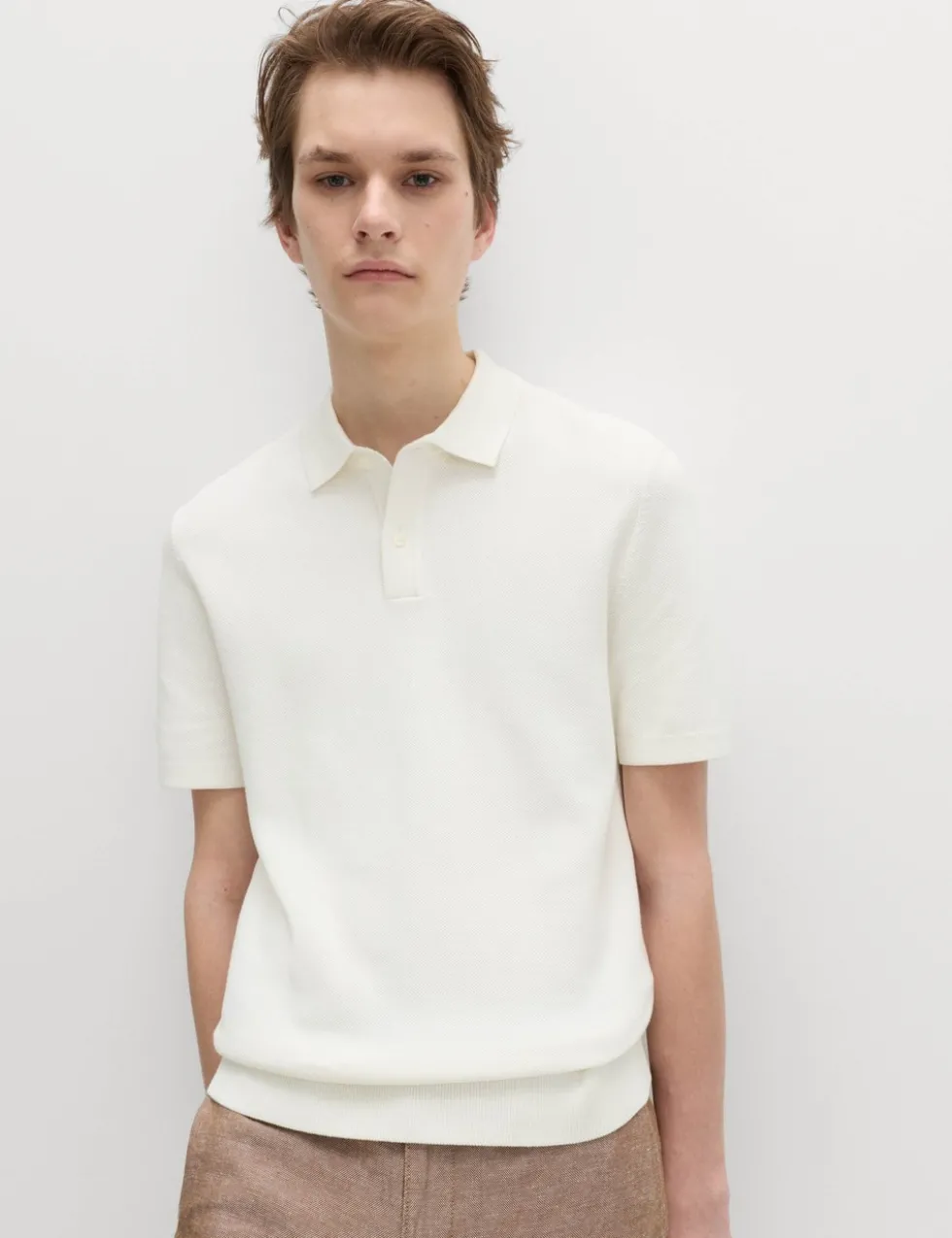 Cotton Rich Slim Fit Knitted Polo Shirt