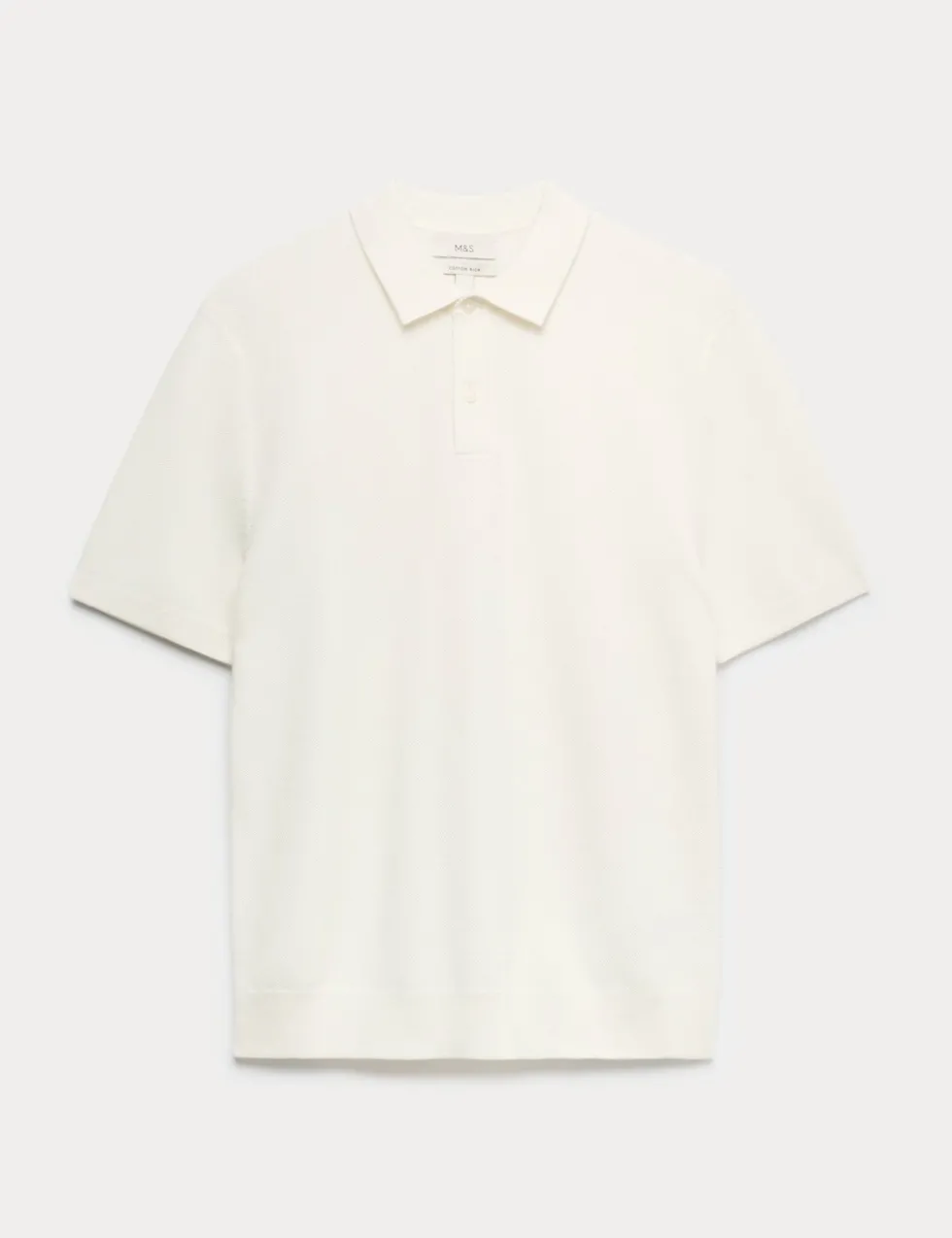 Cotton Rich Slim Fit Knitted Polo Shirt