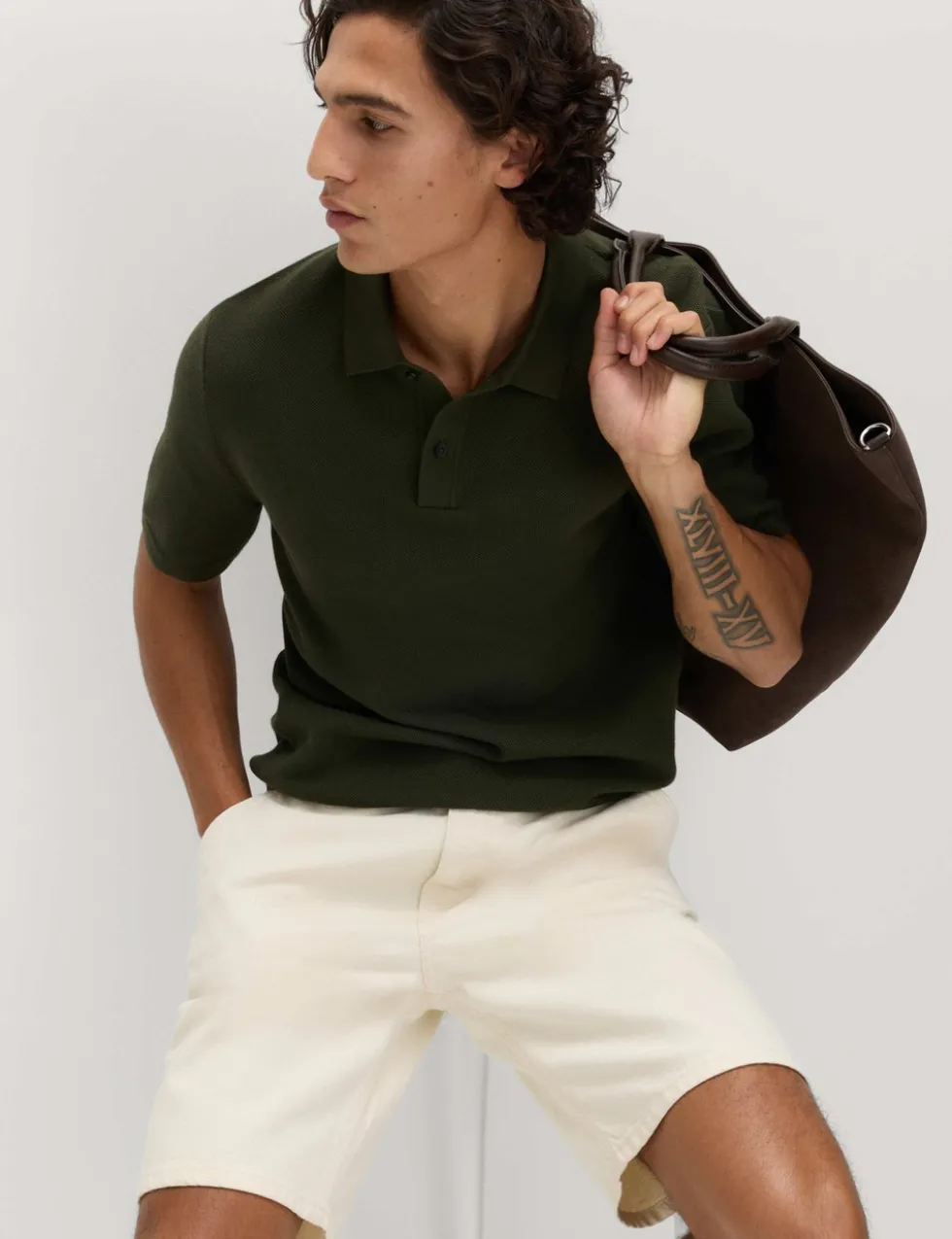 Cotton Rich Slim Fit Knitted Polo Shirt