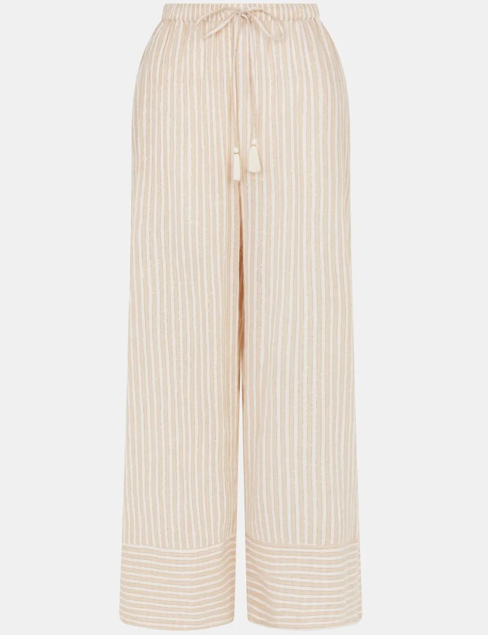 Cotton Rich Sparkly Striped Beach Trousers