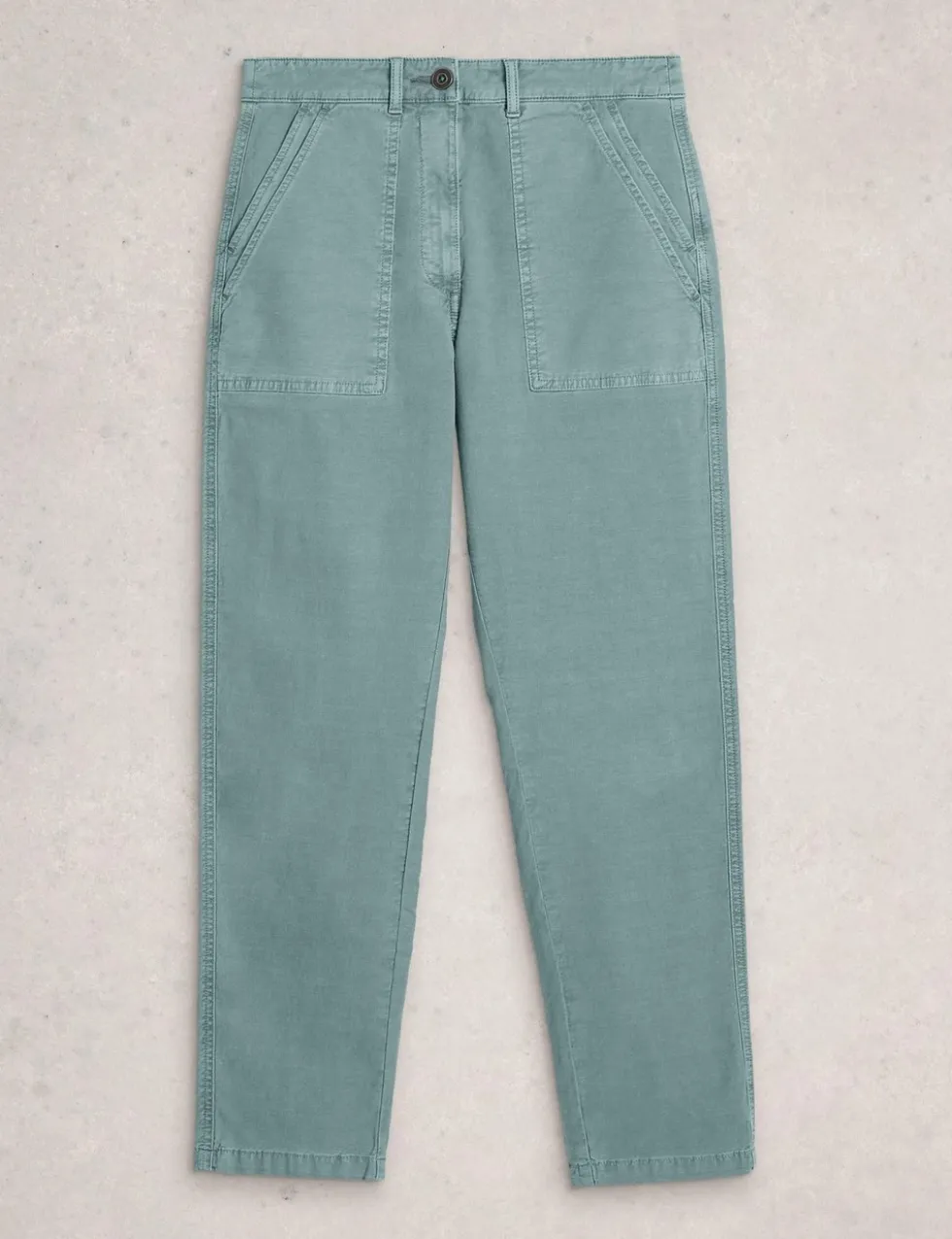 Cotton Rich Straight Leg Chinos with Linen