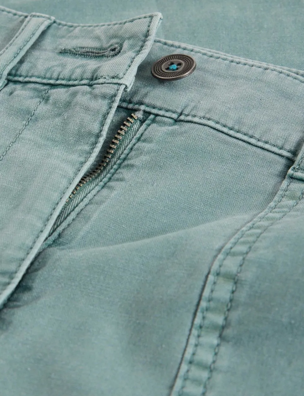 Cotton Rich Straight Leg Chinos with Linen