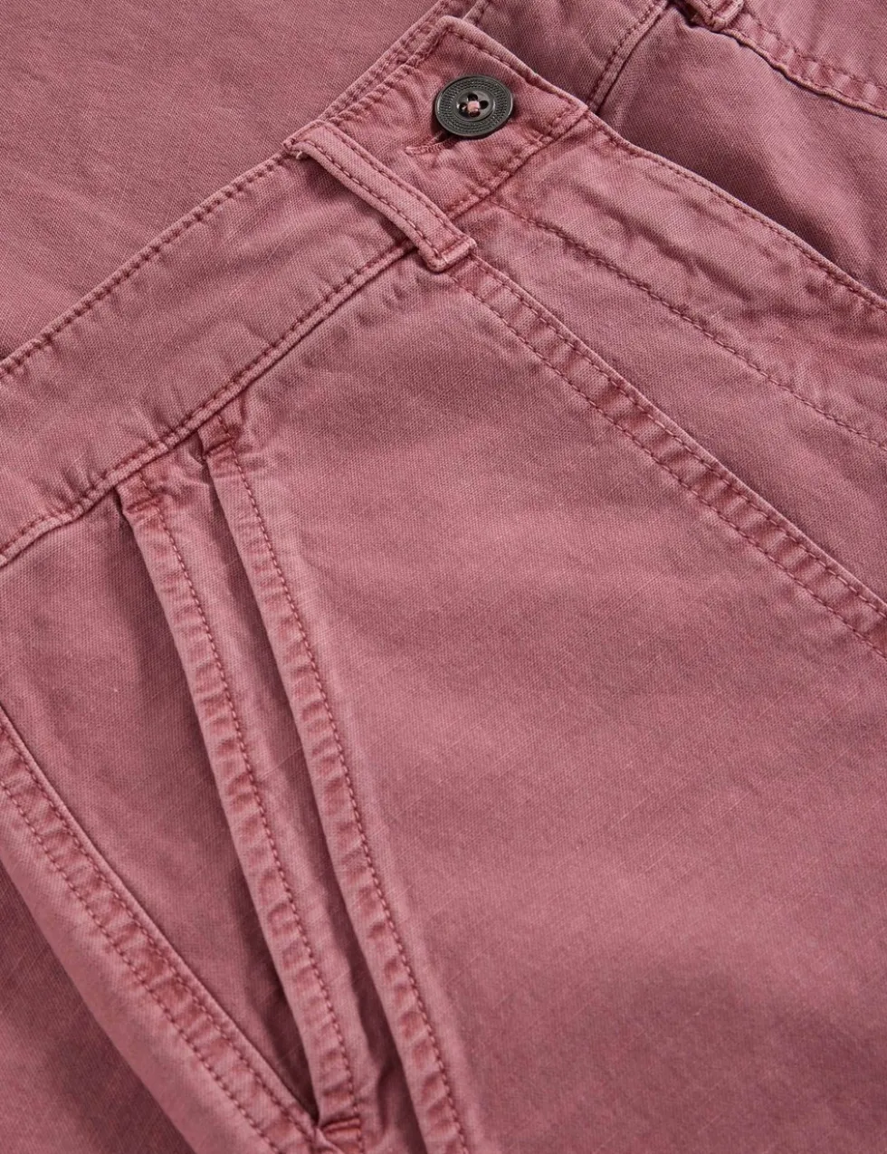 Cotton Rich Straight Leg Chinos with Linen