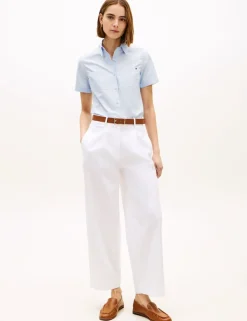 Cotton Rich Straight Leg Ankle Grazer Chinos