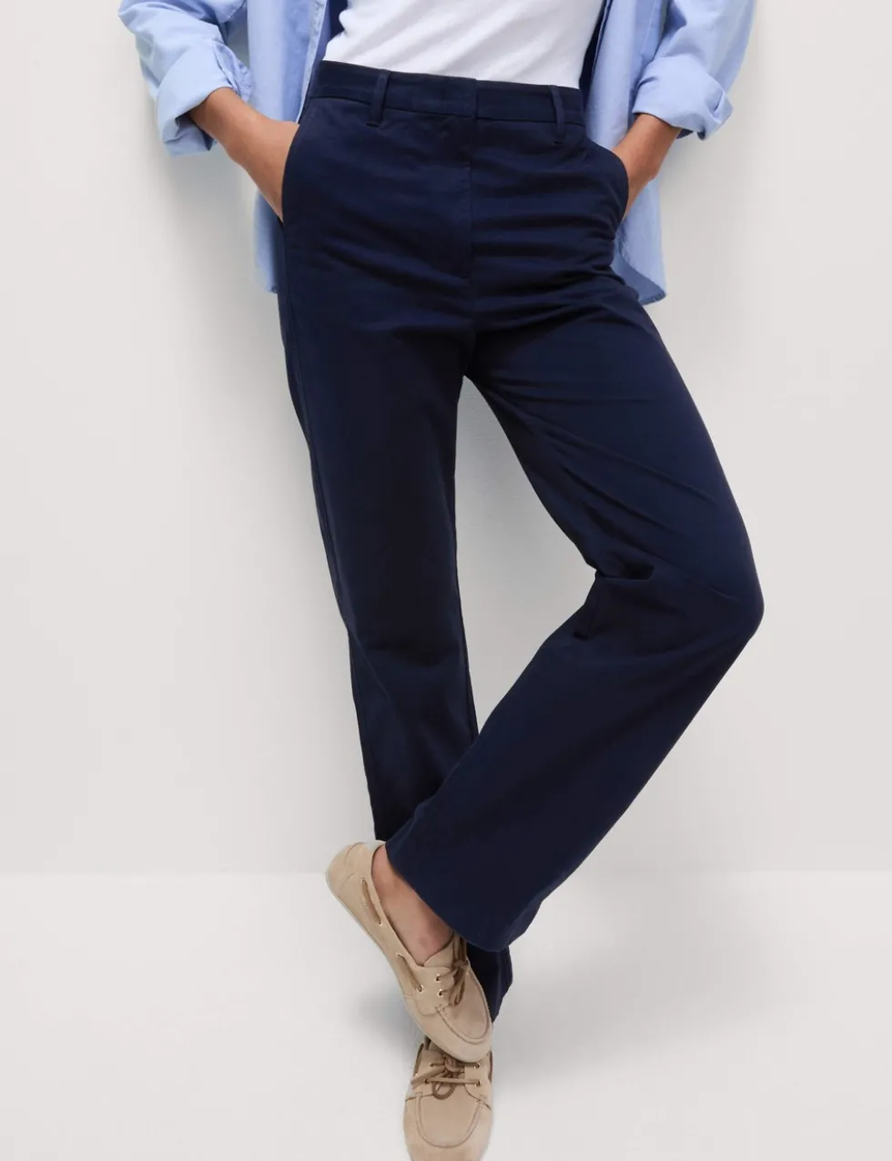 Cotton Rich Straight Leg Chinos