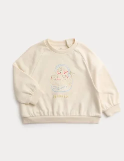 Cotton Rich Strawberry Basket Sweatshirt (0-6 Yrs)
