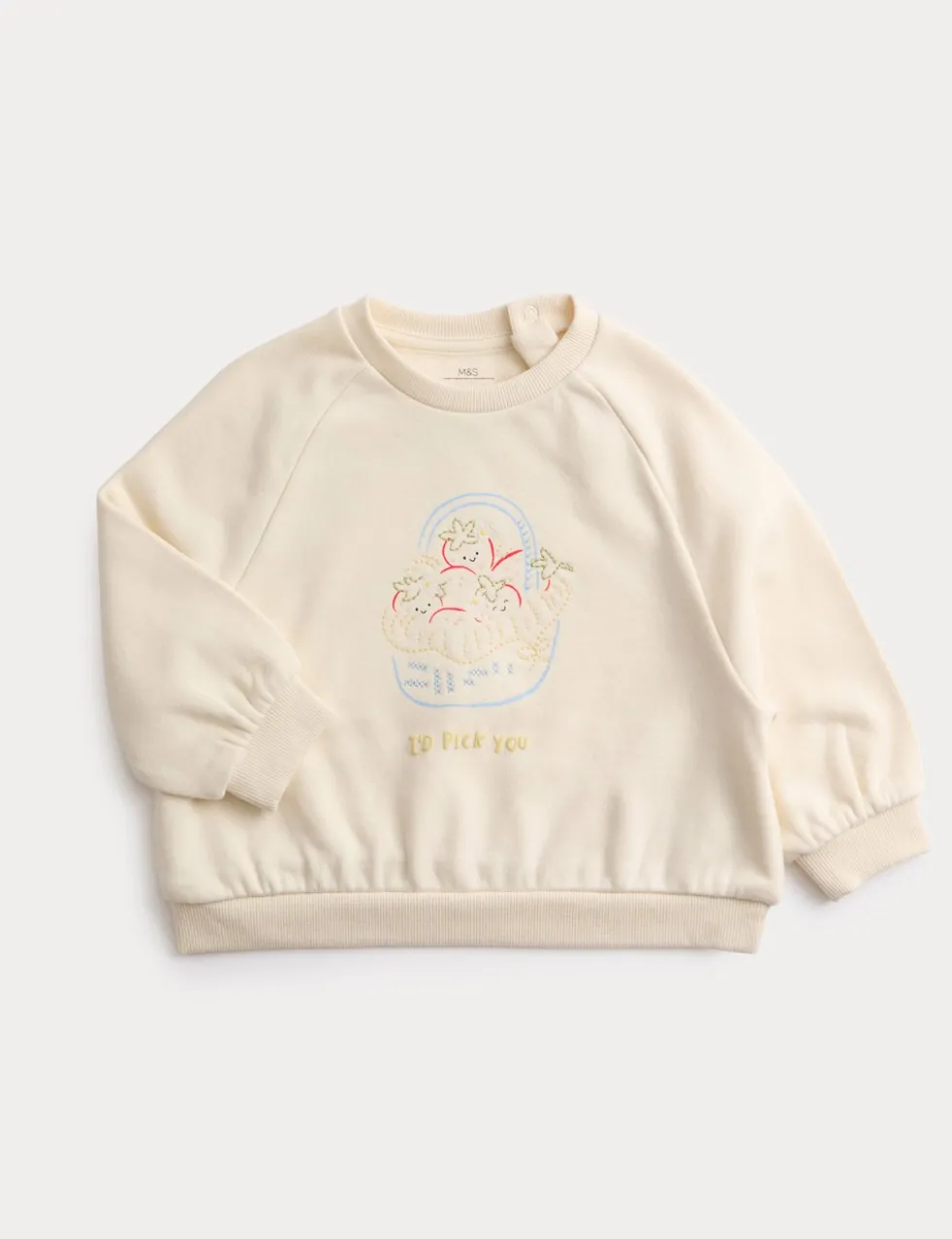 Cotton Rich Strawberry Basket Sweatshirt (0-6 Yrs)