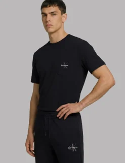 Cotton Rich Stretch Crew Neck Sleep Top