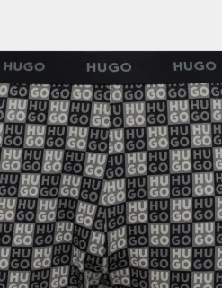Cotton Rich Stretch Logo Print Pyjama Set