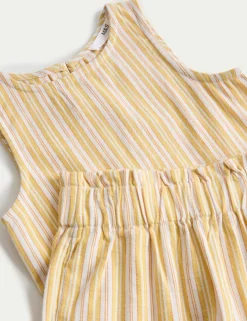 Cotton Rich Stripe Trouser Set (2-10 Yrs)