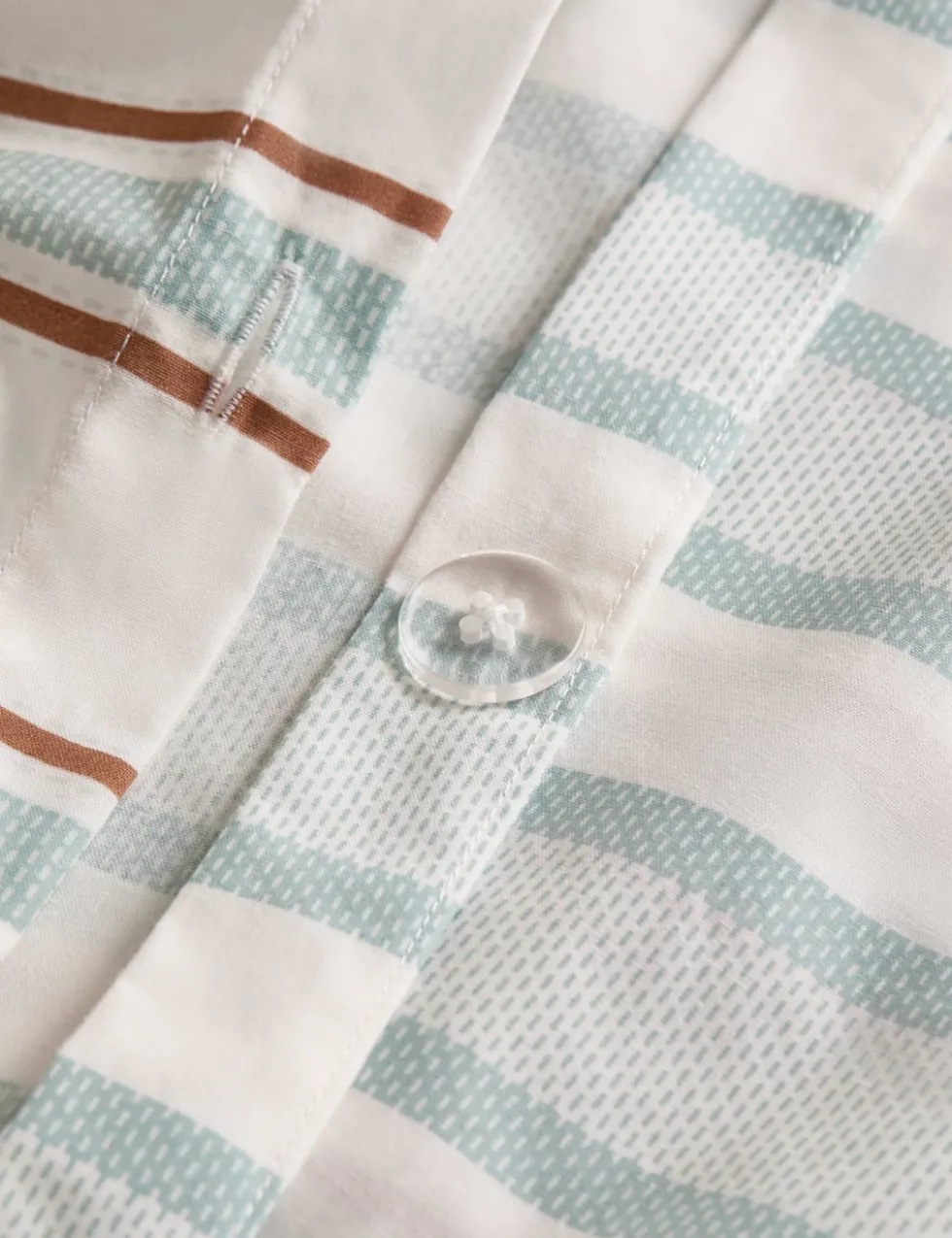 Cotton Rich Striped Bedding Set