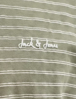 Cotton Rich Striped Crew Neck T-Shirt
