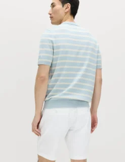 Cotton Rich Striped Knitted T-Shirt