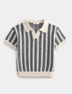 Cotton Rich Striped Knitted Top (2-10 Yrs)