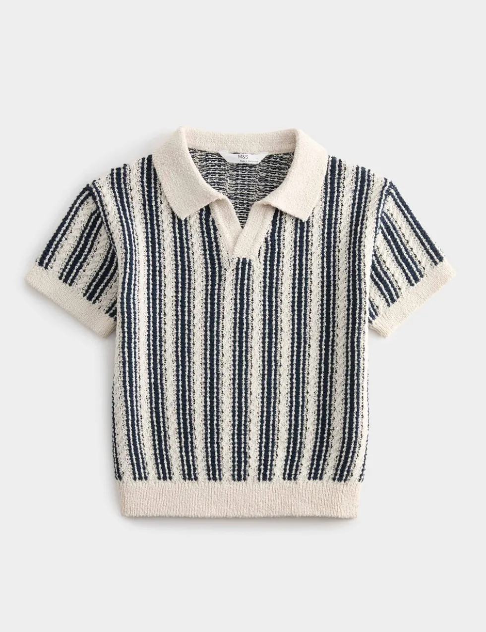 Cotton Rich Striped Knitted Top (2-10 Yrs)