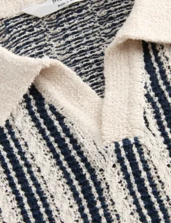 Cotton Rich Striped Knitted Top (2-10 Yrs)