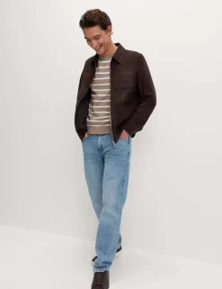 Cotton Rich Striped Knitted T-Shirt